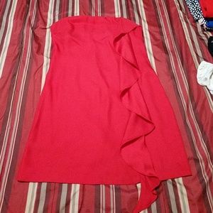 BCGB generation red strapless dress